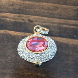 Nolan Miller Elegant Glamour Goddess Gold & Silver Pendant